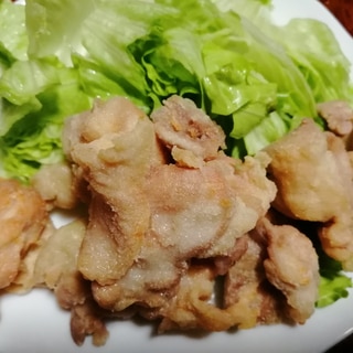 餅とり粉でカリカリ塩唐揚げ